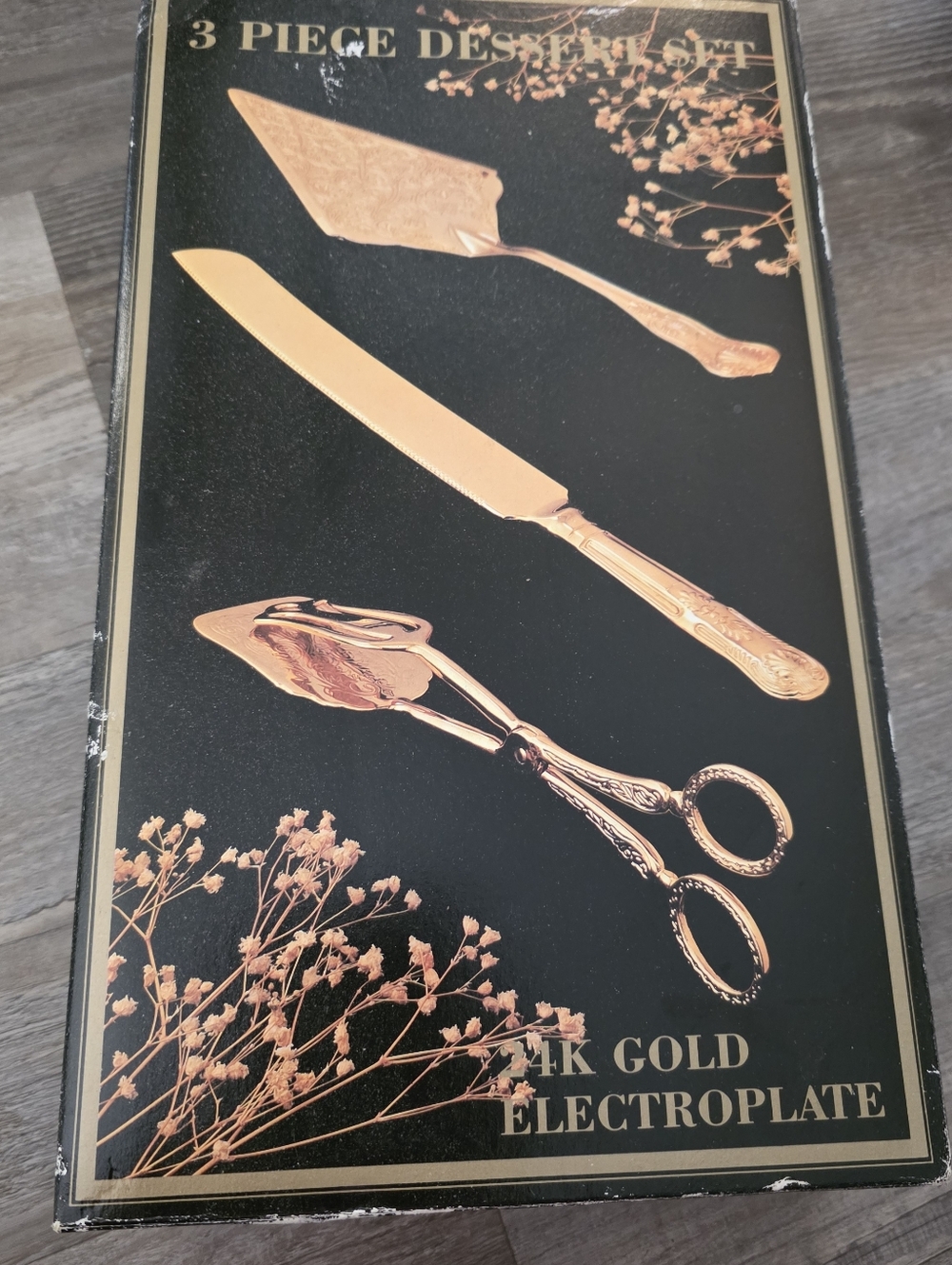 2-Piece Dessert Set - 24K Gold Electroplate (Gold)